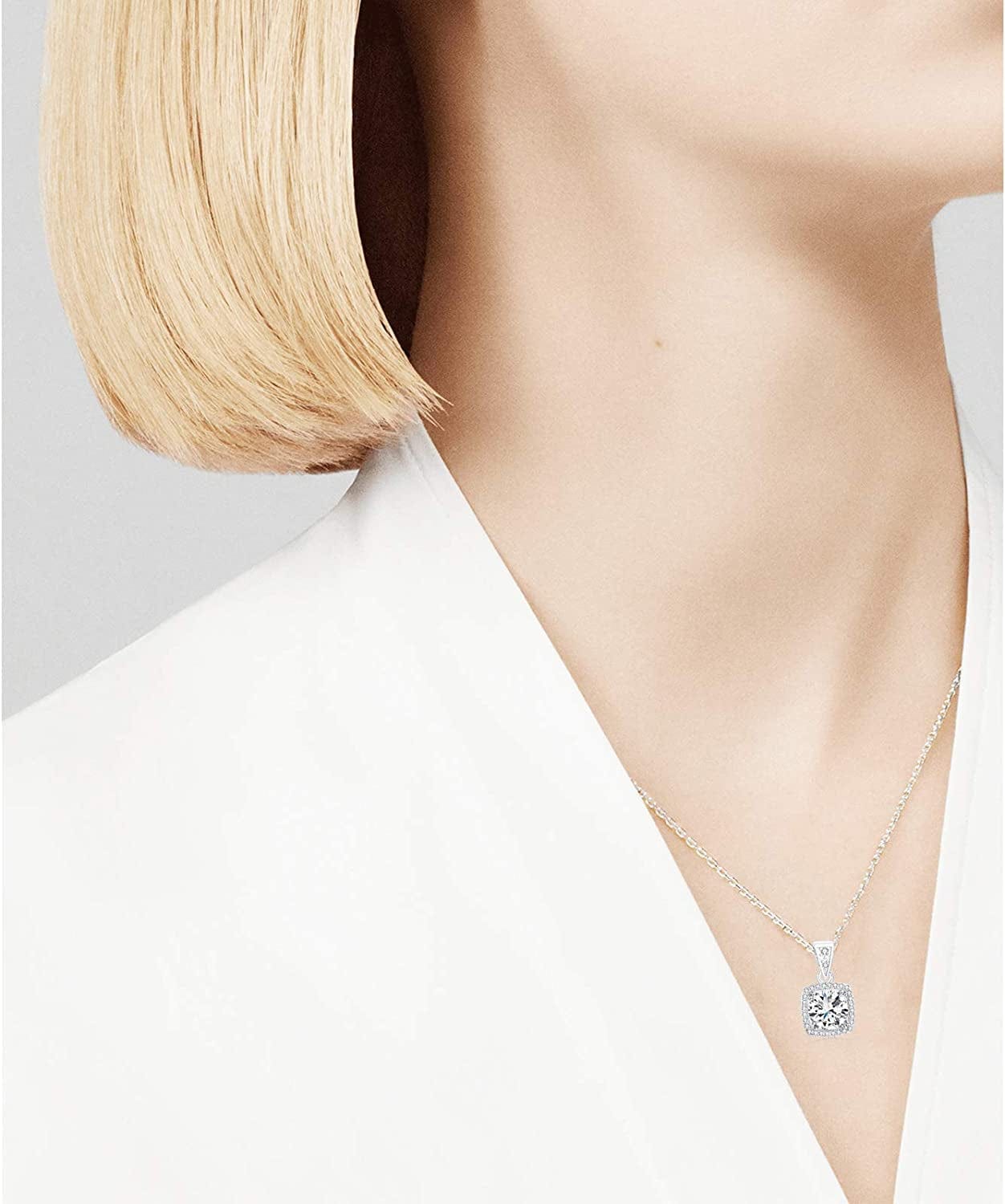 Bridesmaid Necklace Gifts I Couldn'T Say I Do without You 14K Rose Gold Plated Cubic Zirconia Diamond Necklace round Diamond Pendant Bridesmaid Proposal Gift Necklace Set of 1/4/6