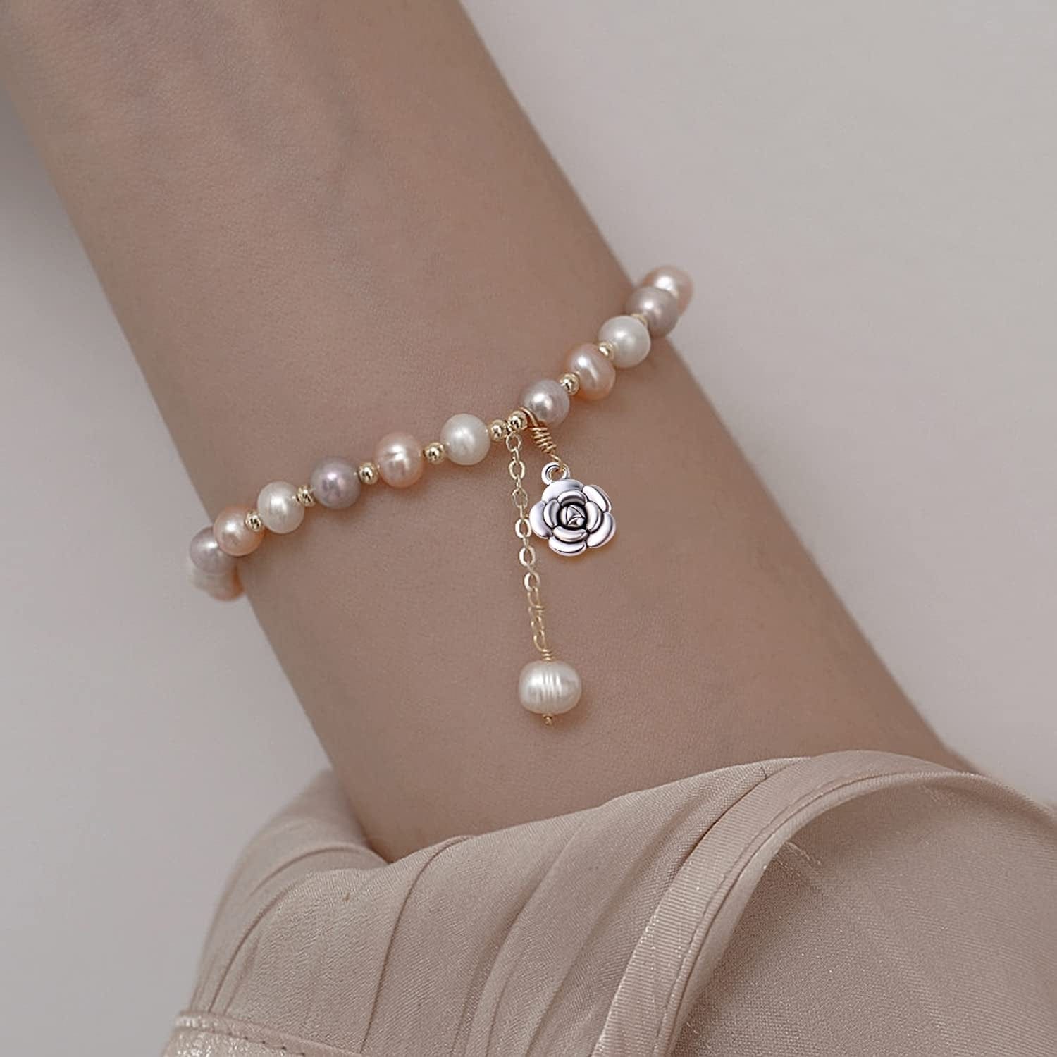 Bronagrand Rose Charm Pendant,60Pcs Alloy Rose Flower Charms Flower Bead Charms Craft Supplies for Jewelry DIY Necklace Earrings Bracelet Making Accessory,Antique Silver and Gold