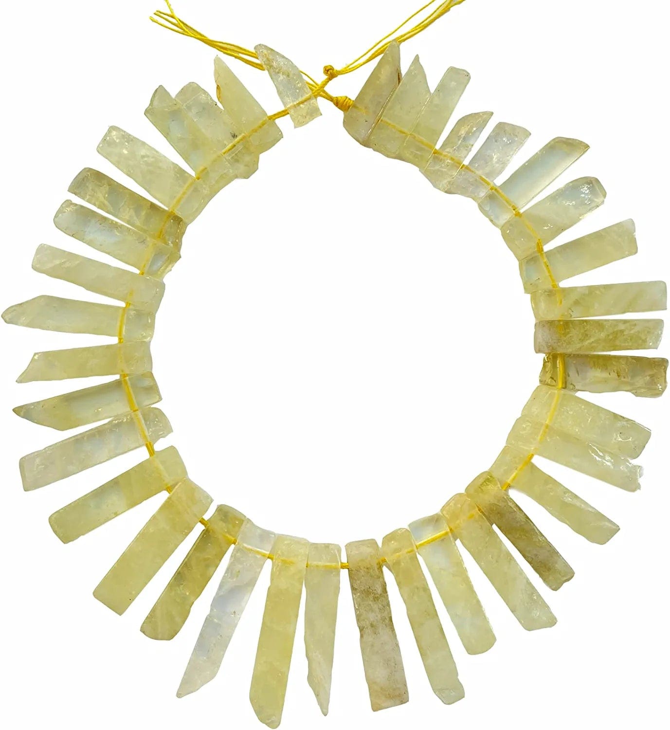 Bulk Real Natural Crystal Stone Charms for Jewelry Making, 30+ Pcs Mix Color Healing Crystal Sticks for Pendants. Assorted Crystal Points Strand Drilled for Craft. Citrine Quartz