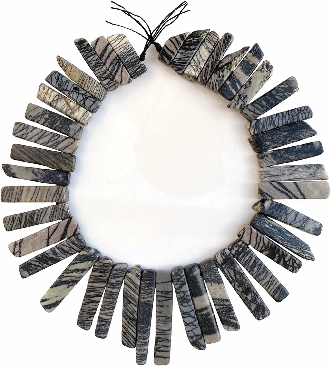 Bulk Real Natural Crystal Stone Charms for Jewelry Making, 30+ Pcs Mix Color Healing Crystal Sticks for Pendants. Assorted Crystal Points Strand Drilled for Craft. Picasso Stone