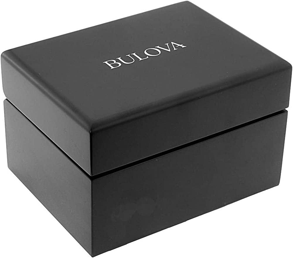 Bulova Men'S Archive Series Lunar Pilot 6-Hand Chronograph High Performance Quartz Stainless Steel and Black Nylon Strap Watch Set, Sapphire Crystal Style: 96B251