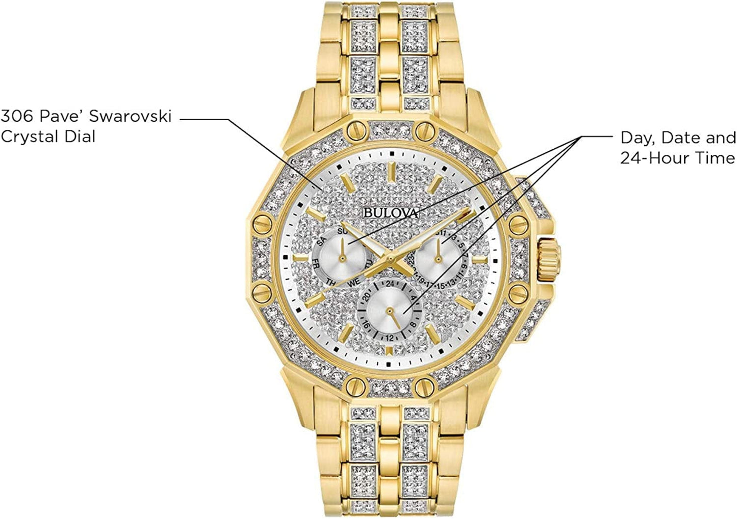 Bulova Men'S Crystal Octava Watch
