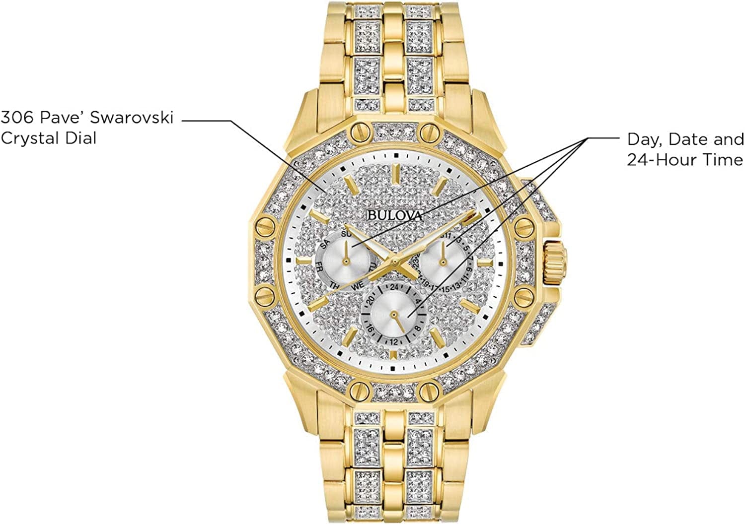 Bulova Men'S Crystal Octava Watch