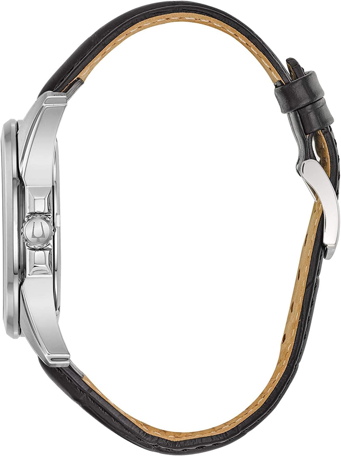 Bulova Mens Precisionist Leather Strap Watch