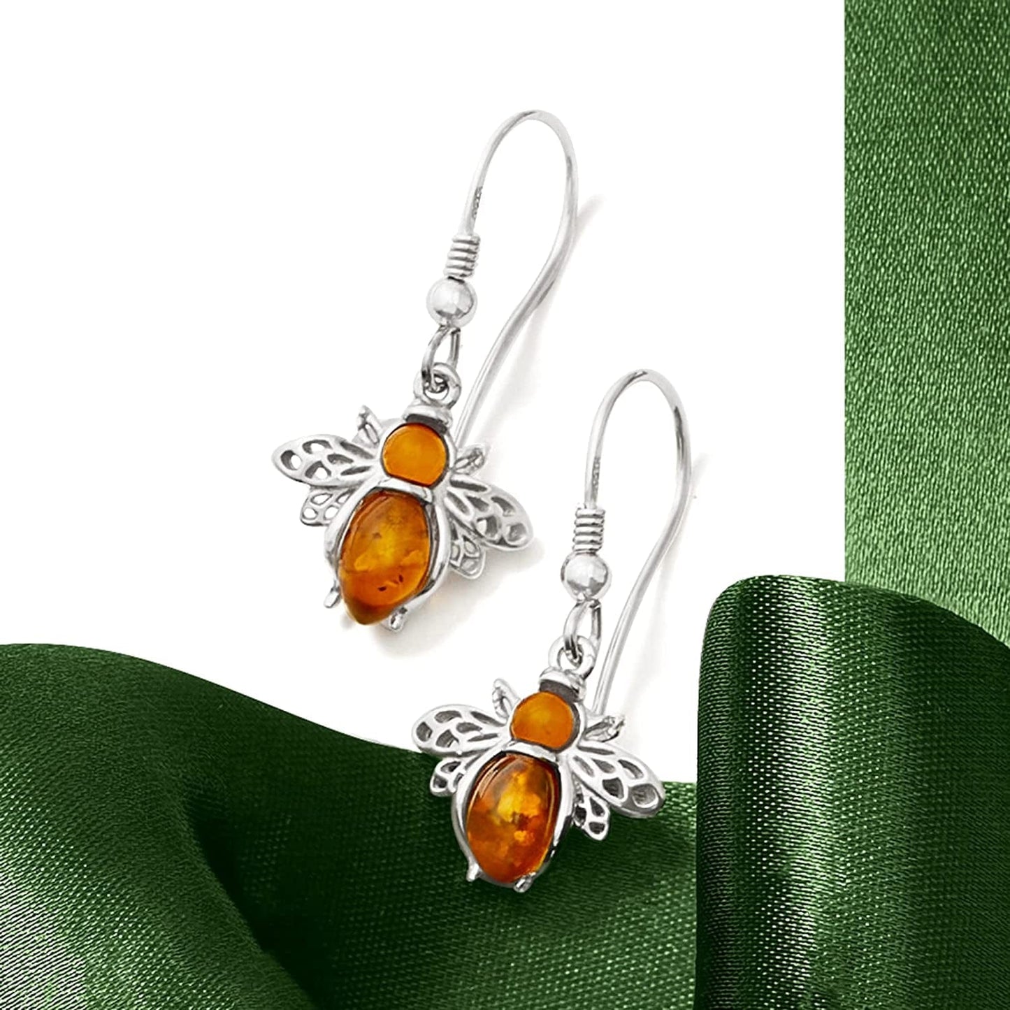 Bumblebee Earrings in Sterling Silver