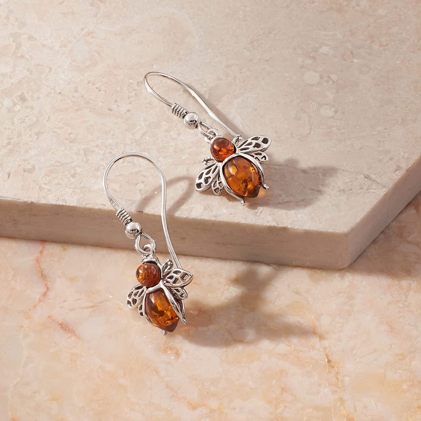 Bumblebee Earrings in Sterling Silver