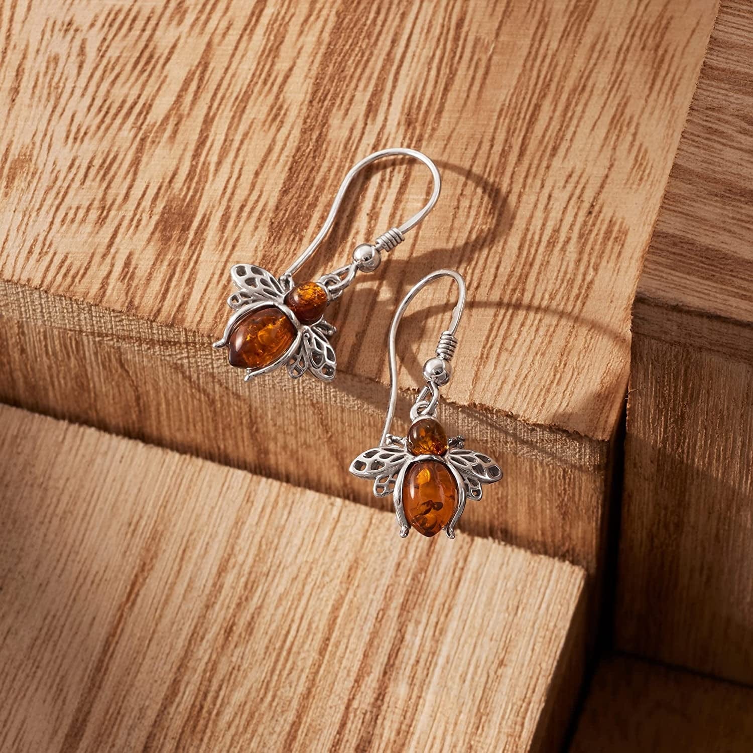 Bumblebee Earrings in Sterling Silver