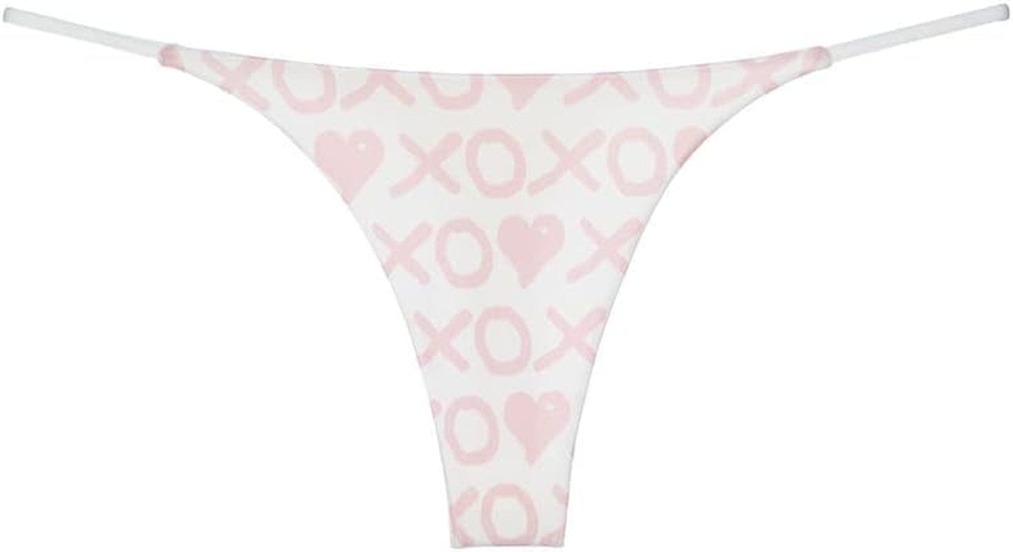 BY.ECG Cotton Thong for Women Sexy Seamless G String Underwear G-String 2 Pack Set