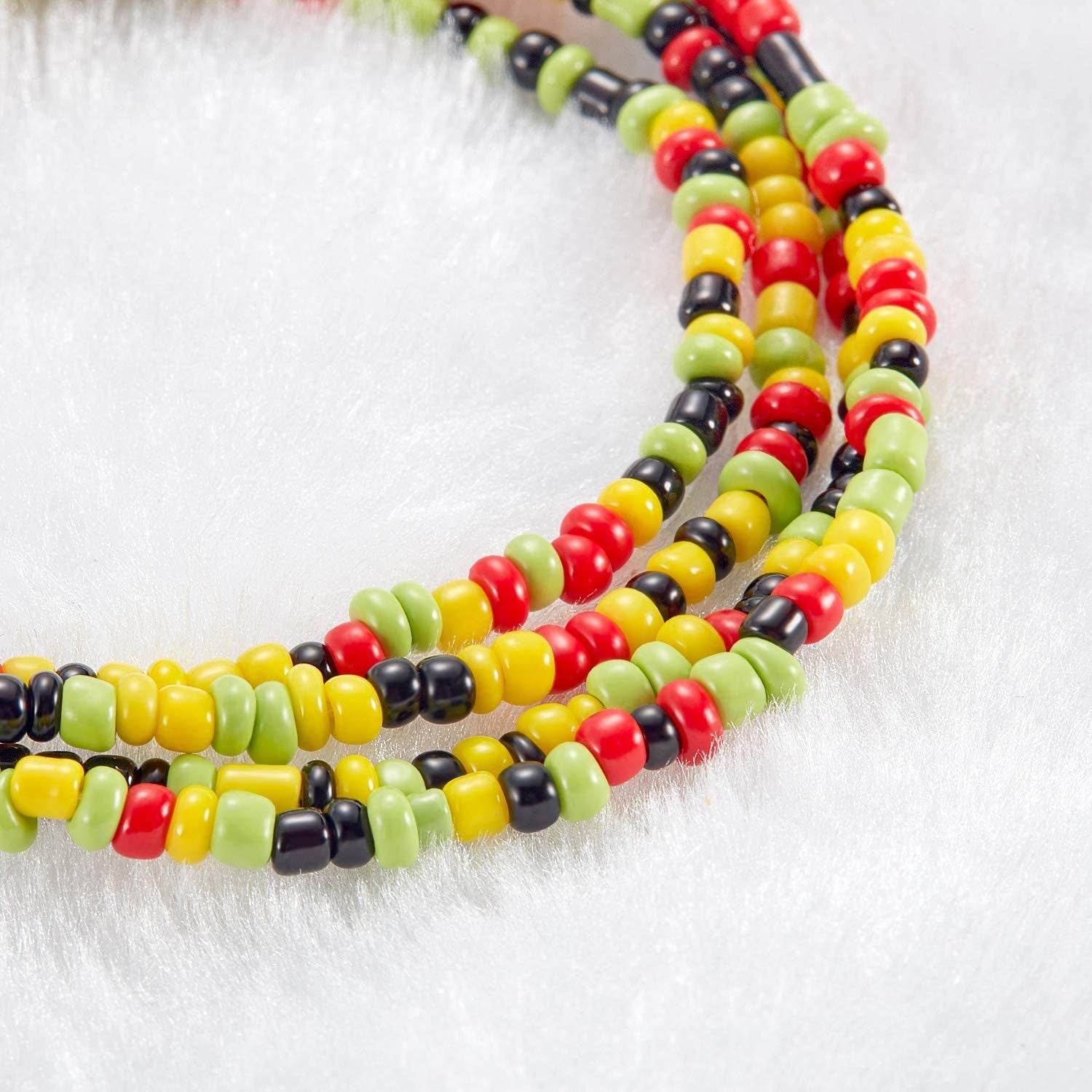 Hicarer 20 Pieces Waist Bead Jewelry Women Waist Chain Colorful Body Chain Beach Bikini Belly Chains Waist Beads for Women Girls Summer Apparel & Accessories > Jewelry > Body Jewelry Hicarer