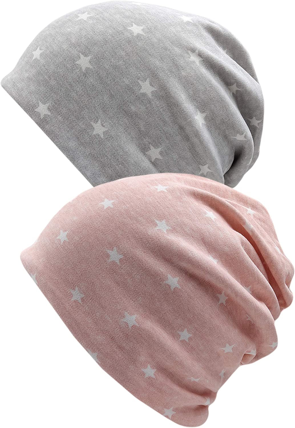 Qiabao Womens Stretchy Cotton Beanie Chemo Cap Cancer Hats Headwear Apparel & Accessories > Clothing Accessories > Headwear Qiabao 2pack-c