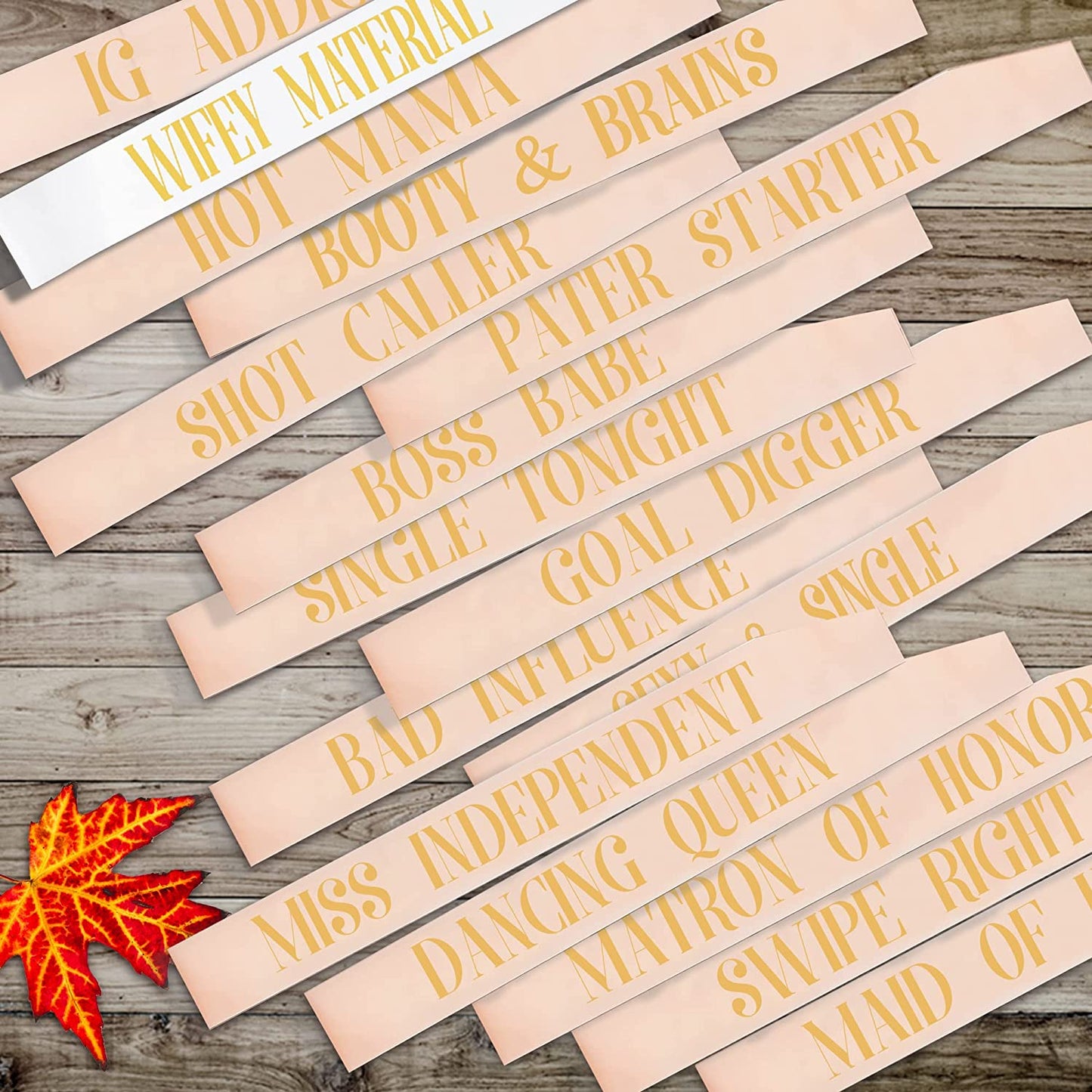 Bachelorette Party Sashes Bride Tribe Funny Bridesmaid Sash for Hen Party Bridal Shower Engagement Wedding Apparel & Accessories > Clothing Accessories > Sashes Snsowed