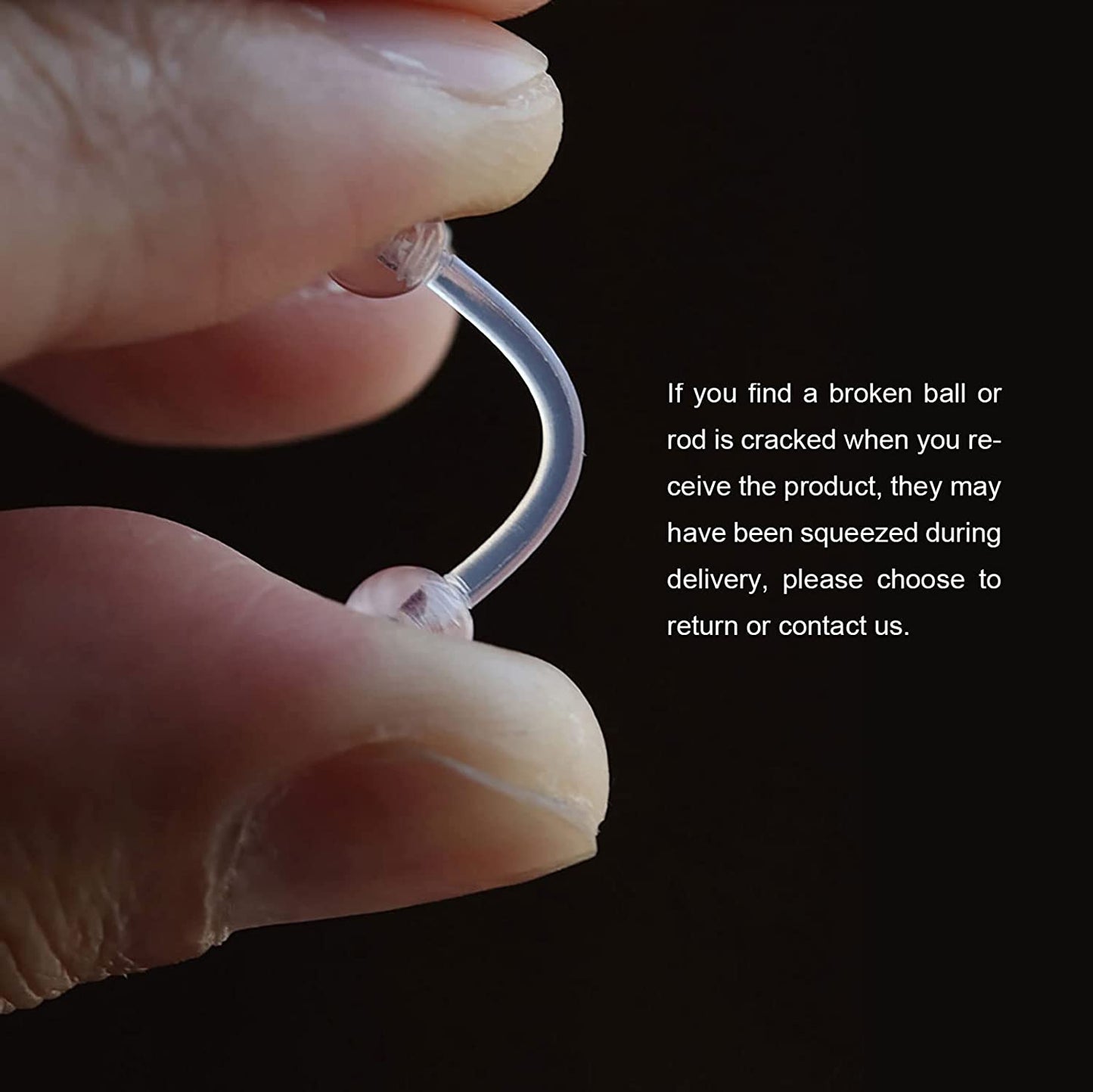 Piercingart 36Pcs Clear Piercing Retainers Bioflex Nose Tongue Nipple Belly Rings Eyebrow Lip Nose Studs Cartilage Tragus Earring Retainer Industrial Bar Plastic Piercing Jewelry for Surgery Apparel & Accessories > Jewelry > Body Jewelry PiercingArt