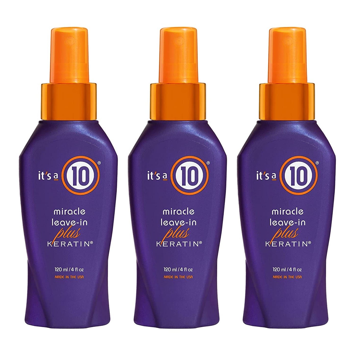 It'S a 10 Haircare Miracle Leave-In plus Keratin Spray, 10 Fl. Oz (Pack of 3) Health & Beauty > Personal Care > Hair Care It's a 10 Haircare Unscented 4 Fl Oz (Pack of 3)