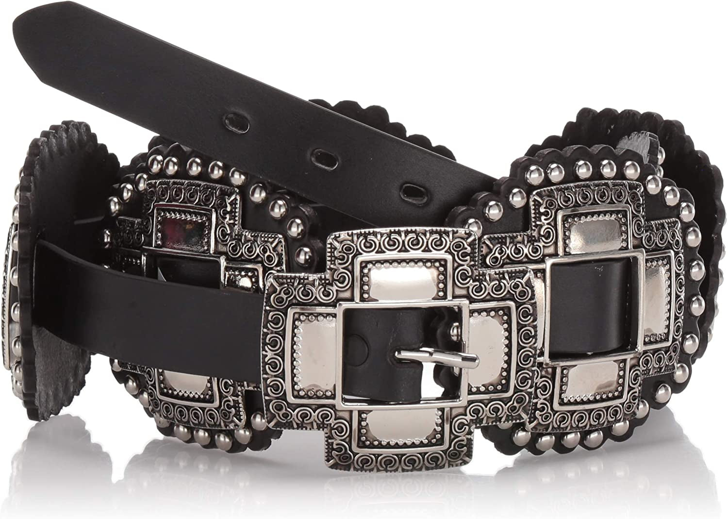 Roper Women'S Large Cross Concho Apparel & Accessories > Clothing Accessories > Belts Roper Black Small