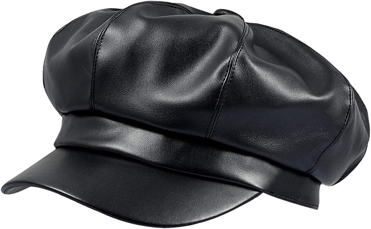 WETOO Womens Peaked Newsboy Cap for Women Apparel & Accessories > Clothing Accessories > Headwear WETOO B3-black