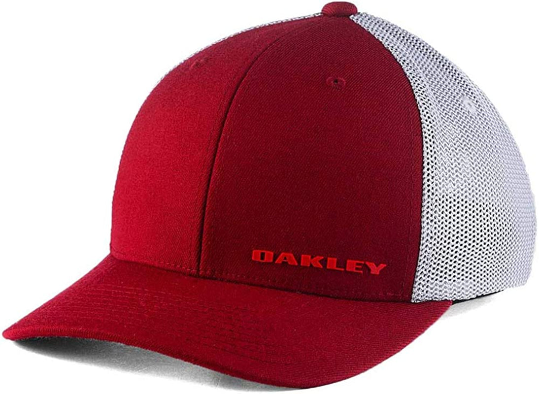Oakley Indy Stretch-Fitted Cap Apparel & Accessories > Clothing Accessories > Hats Oakley Maroon/Gray Large-X-Large