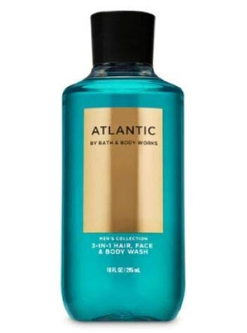Bath and Body Works - Atlantic - Men'S - 3 Pc Bundle - Ultra Shea Body Cream, 2-In-1 Hair + Body Wash and Deodorizing Body Spray - (2020 Edition) Health & Beauty > Personal Care > Cosmetics > Bath & Body Bath and Body Works