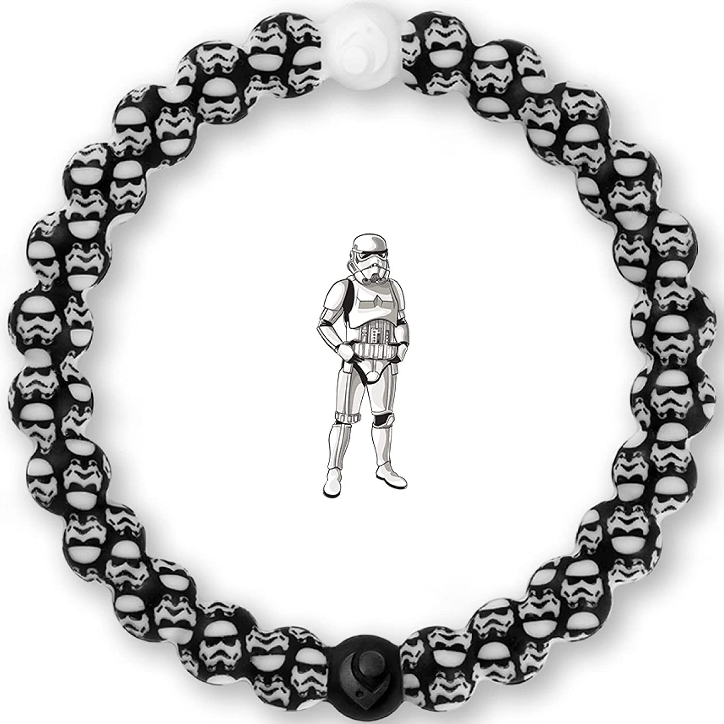 Lokai the Star Wars Collection Bracelets - Silicone Beaded Bracelets for Women & Men, Jewelry Fashion Bracelets Slide-On for Comfortable Fit Apparel & Accessories > Jewelry > Bracelets Lokai Star Wars - Stormtrooper Medium