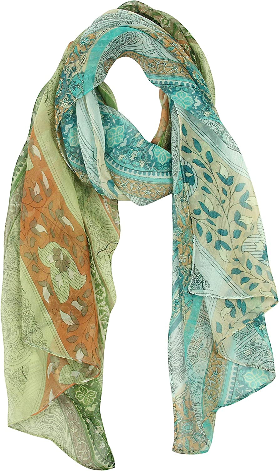 Long Chiffon Sheer Scarf Gradient - Pantonight Shaded Colors Lightweight Scarf for Womens Apparel & Accessories > Clothing Accessories > Scarves & Shawls PANTONIGHT No.732