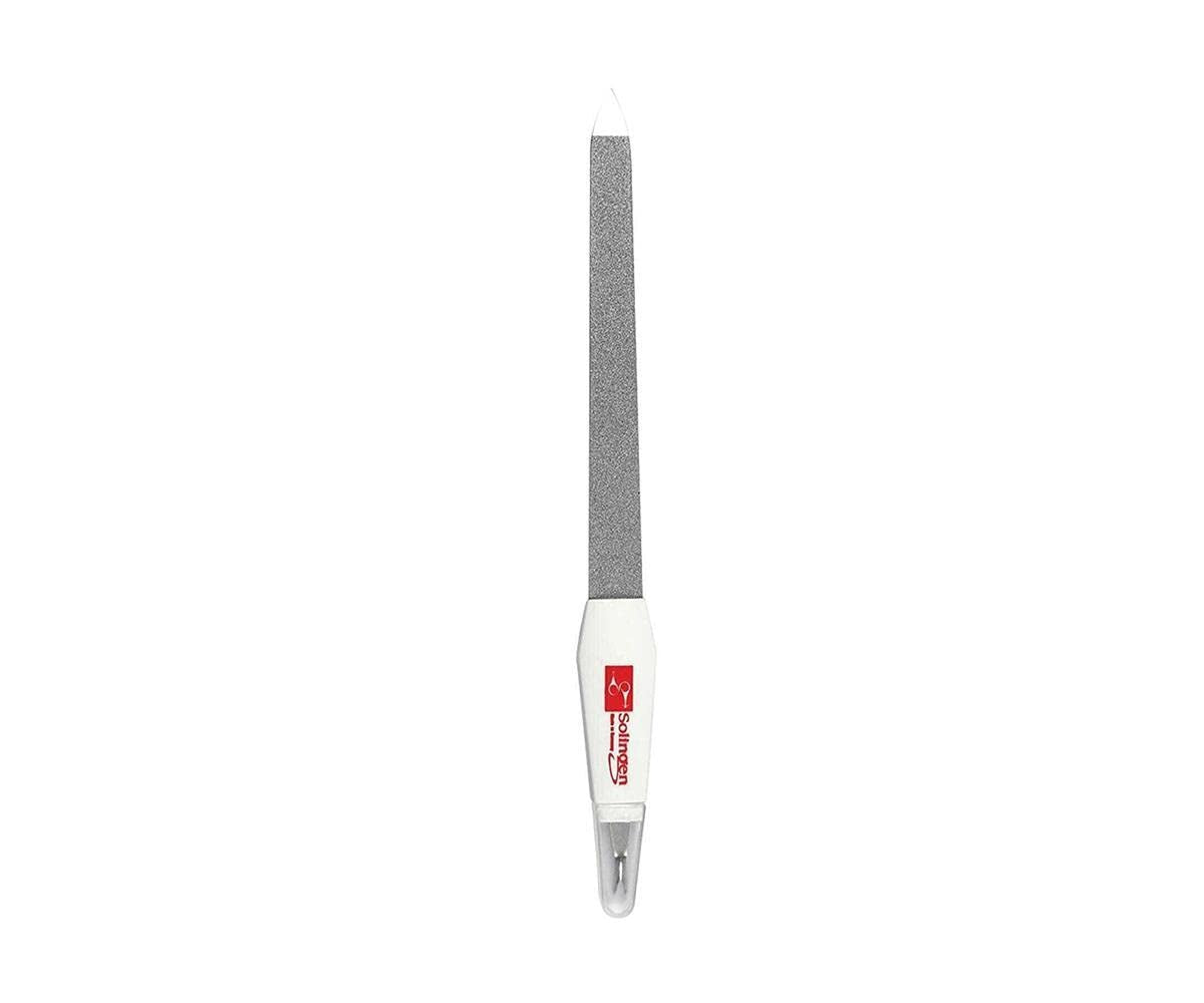 Solingen Professional Nail File - Cuticle Trimmer/Remover | Manicure & Pedicure Tool | 2 in 1 Tool for Your Hand & Foot Fingenails Care | 2 Sided Sapphire Files & Sharp Dead Skin Cutter Health & Beauty > Personal Care > Foot Care Solingen