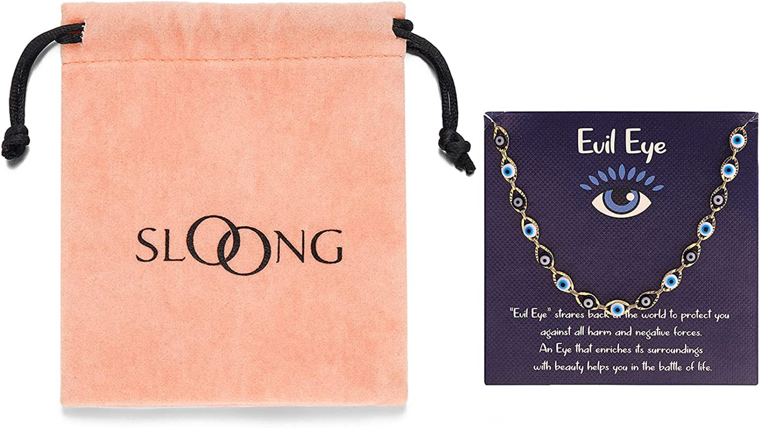 SLOONG Evil Eye Anklet Bracelet for Women Girls 14K Gold Plated Beach Foot Anklet Bracelet Summer Jewelry Beads Anklet Set, Adjustabe Size Apparel & Accessories > Jewelry > Anklets SLOONG