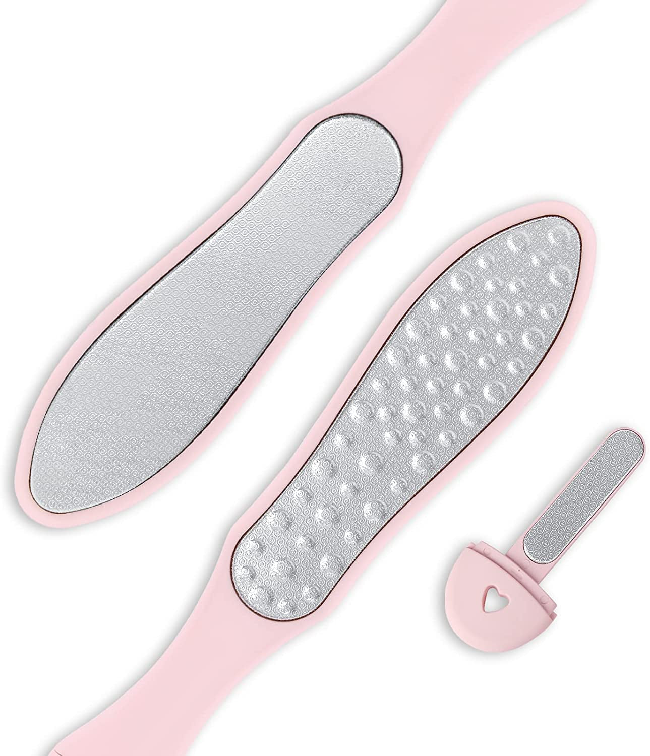 Foot Filer Dead Skin, Double Sided Foot Scraper Wet/ Dry Use, Foot Rasp for Cracked Heel and Foot Corn Removal, Portable Foot Care Tool, Pedicure File, Orange Health & Beauty > Personal Care > Foot Care Cut it Pink