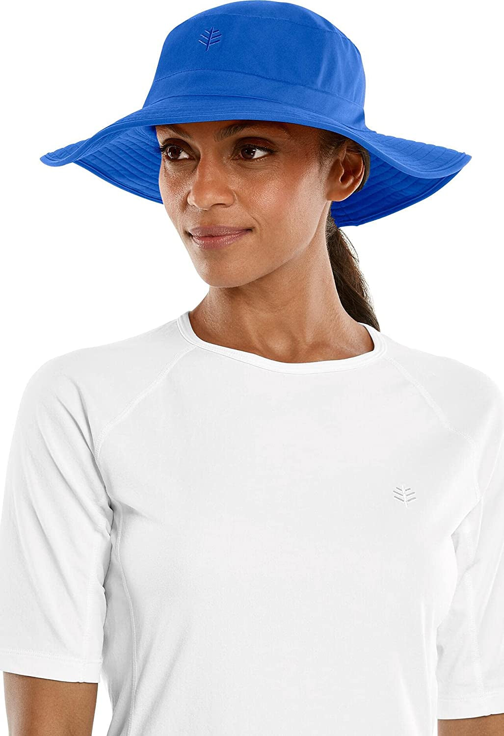 Coolibar UPF 50+ Women'S Brighton Chlorine Resistant Bucket Hat - Sun Protective Apparel & Accessories > Clothing Accessories > Hats Coolibar Baja Blue Small