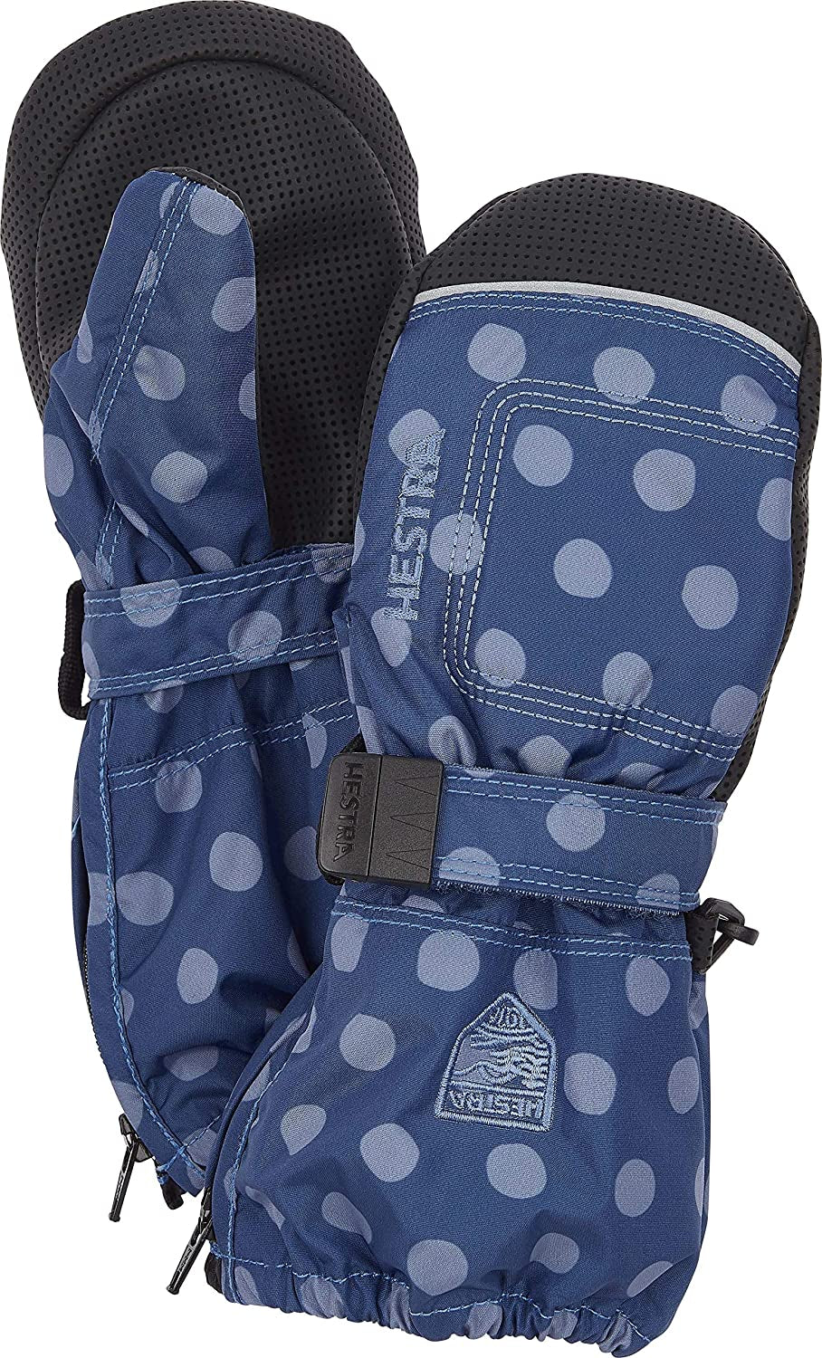 Hestra Baby Zip Long Mitt (Child 1-9Yrs) | Waterproof, Insulated Mittens for Toddlers & Kids for Winter & Playing in the Snow Apparel & Accessories > Clothing Accessories > Gloves & Mittens Hestra Ultramarine Print 2