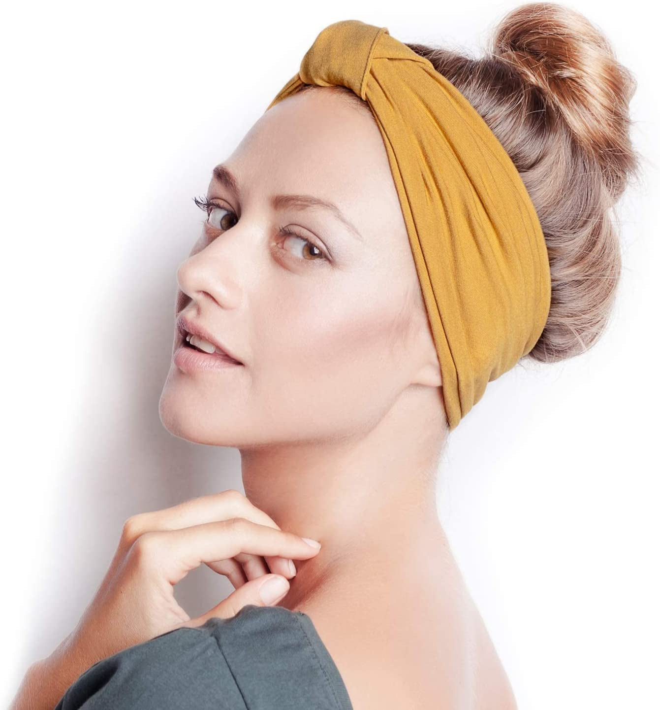 BLOM Original Headbands for Women Wear for Yoga, Fashion, Working Out, Travel or Running Multi Style Apparel & Accessories > Clothing Accessories > Headwear BLOM Lucky Yellow