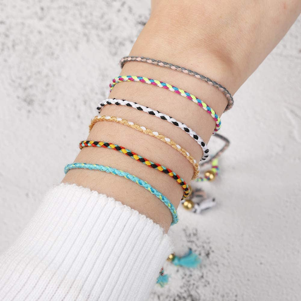 Jewdreamer 20Pcs Handmade Wrap Friendship Braided Bracelet for Women Colorful Wrist Cord Adjustable Birthday Gifts-Party Favors Apparel & Accessories > Jewelry > Bracelets Jewdreamer