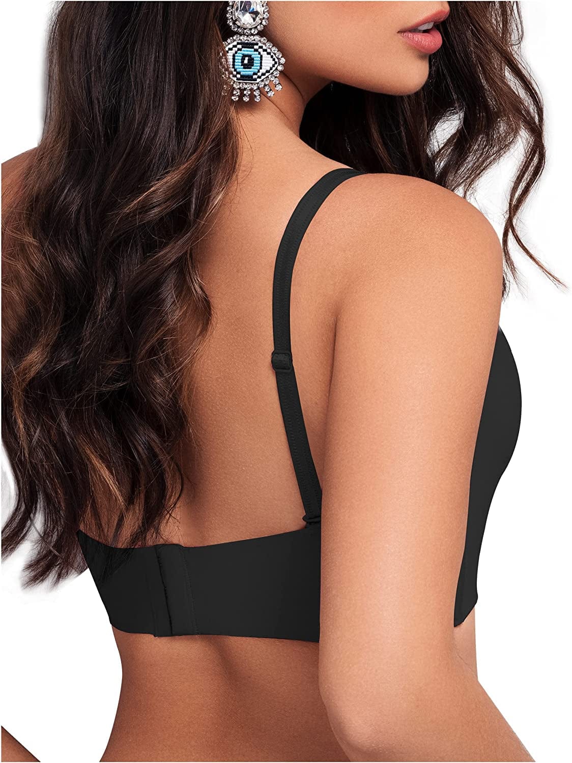 C593 Faja Brasier Colombiano Wireless Push up Full Back Coverage Bras for Women Sin Varillas Para Mujer
