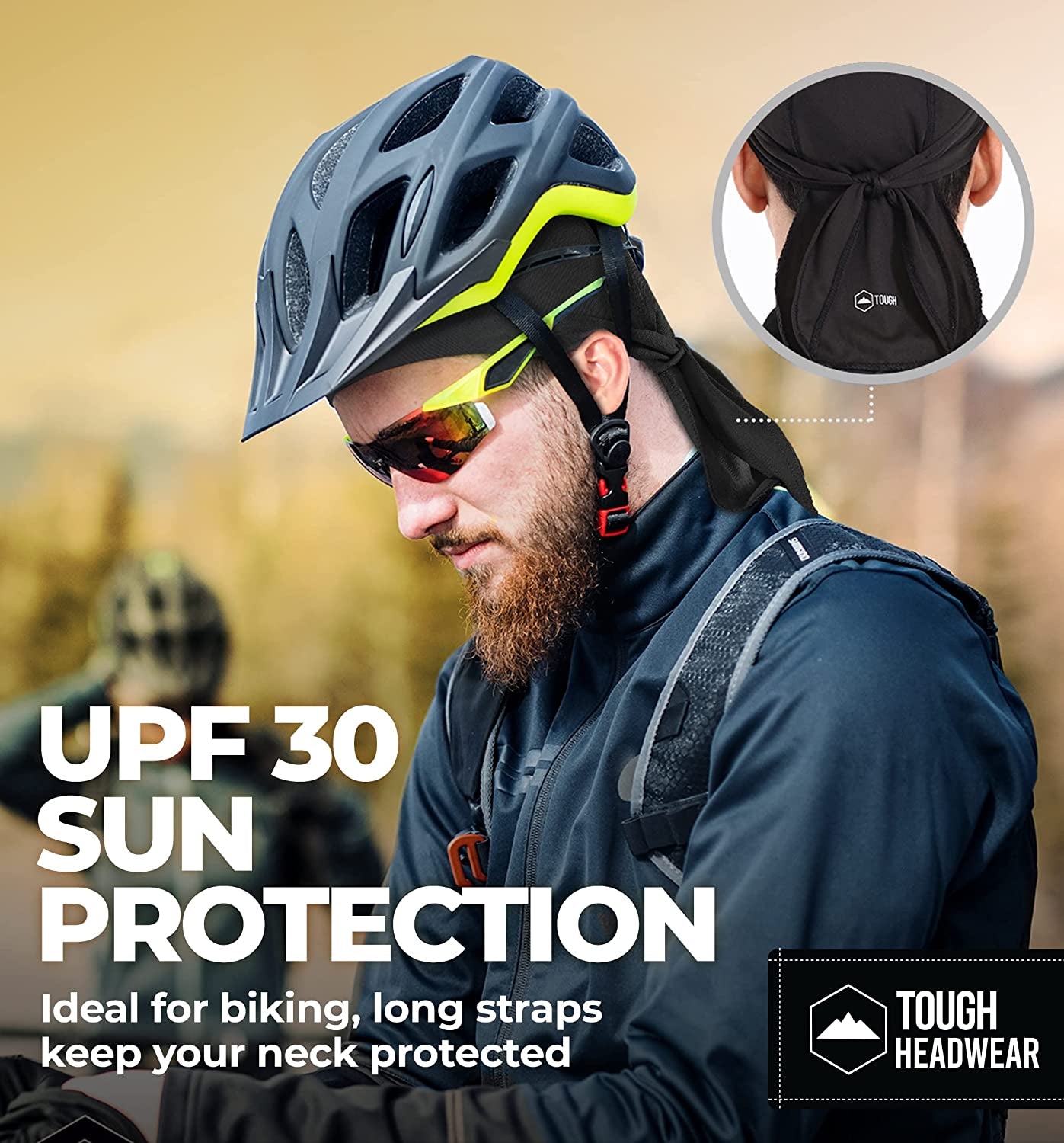 Cooling Helmet Liner - Do Rag Skull Cap for Men - Head Scarf, Bandana, Head Wrap, Beanie for Motorcycle, Cycling, Sports Apparel & Accessories > Clothing Accessories > Headwear Tough Headwear