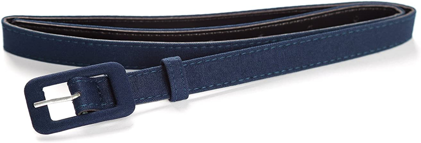 MUXXN Womens Belt- Solid Color Basic Belt for Casual Formal Dress or Jeans Apparel & Accessories > Clothing Accessories > Belts MUXXN Blue Small