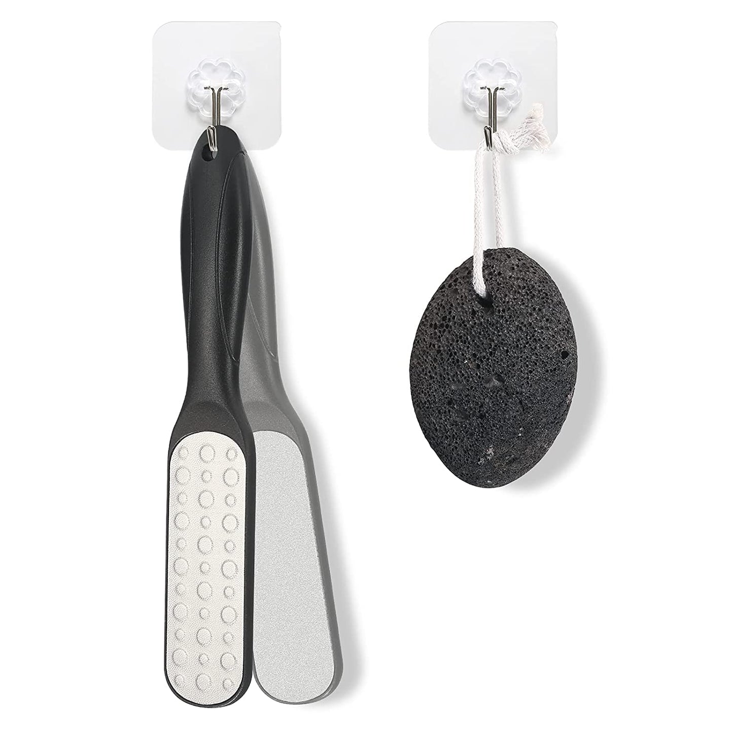 SUTINE Pumice Stone & Foot File Callus Remover Foot Scrubber Set, Stainless Steel Pedicure Rasp for Exfoliation Hard Dead Skin Remover and Daily Feet Care Health & Beauty > Personal Care > Foot Care SUTINE