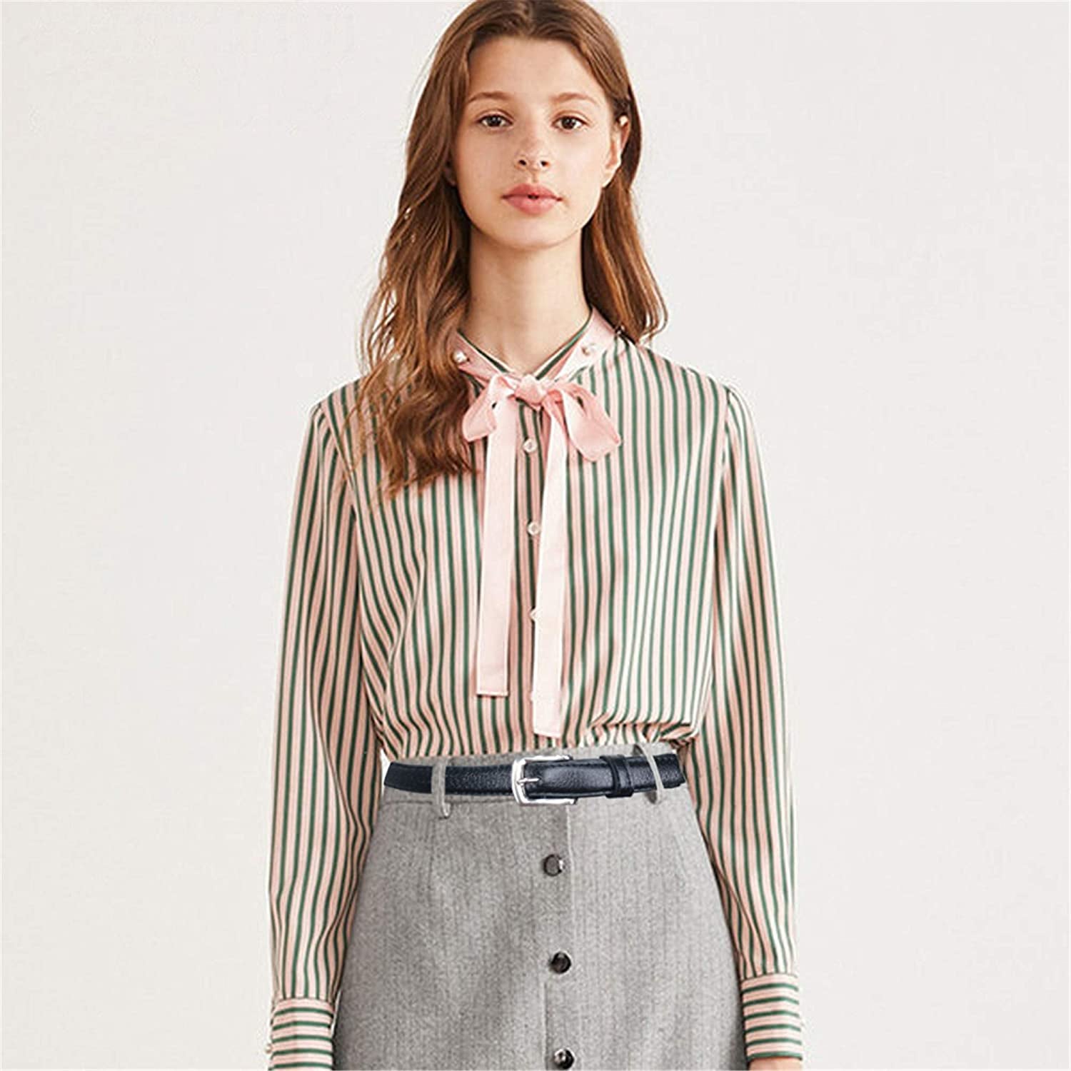 Maikun Womens Belt Skinny Leather Solid Color Pin Buckle Simple Waist for Girls Ladies Apparel & Accessories > Clothing Accessories > Belts maikun