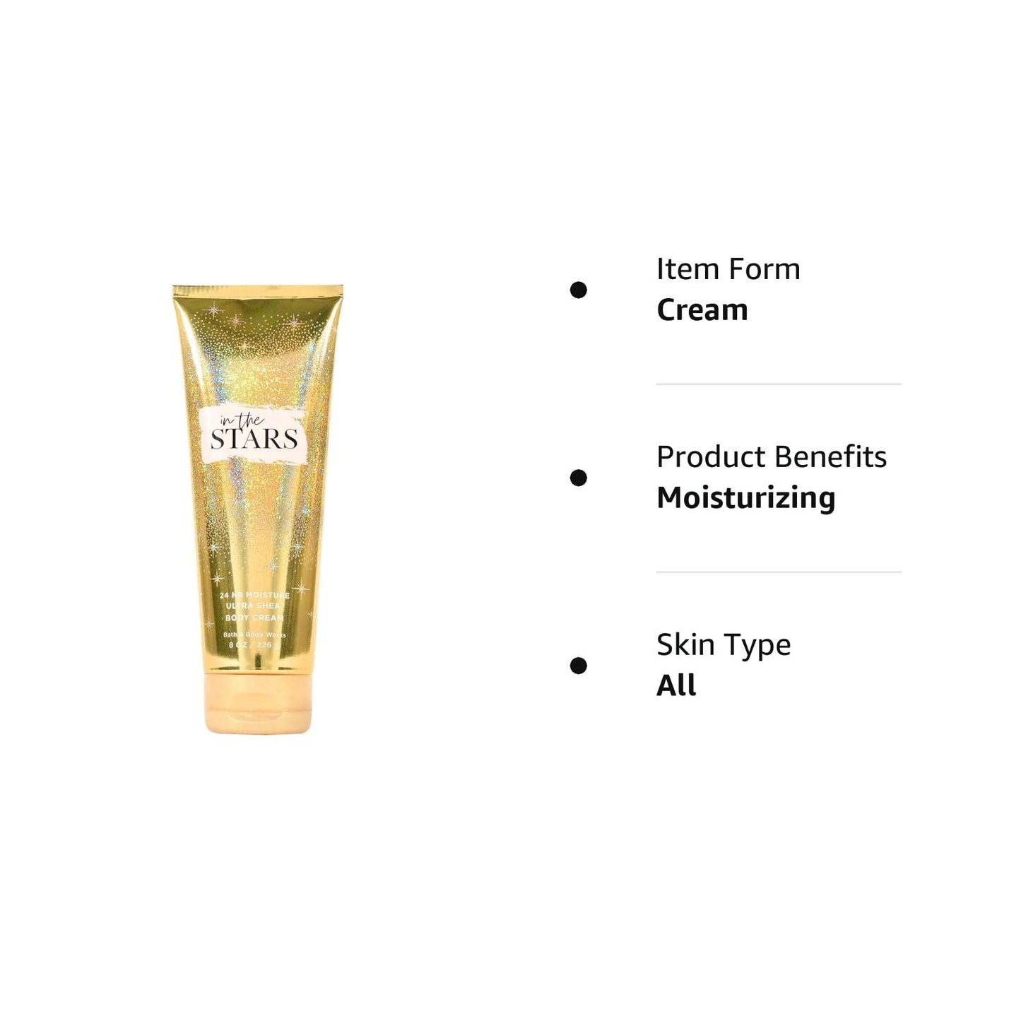 Bath and Body Works in the Stars Ultra Shea Body Cream, 8 Ounce Health & Beauty > Personal Care > Cosmetics > Bath & Body Bath and Body Works