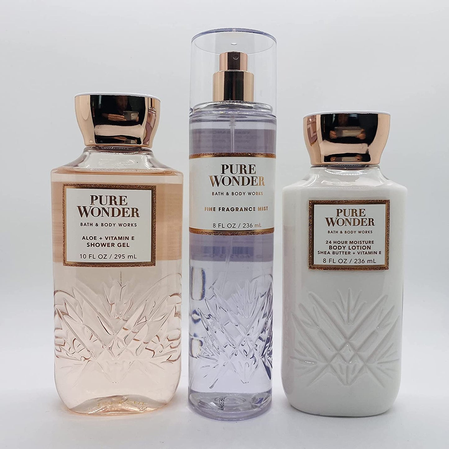 Bath & Body Works - Pure Wonder - 3 Pc Bundle Trio -Shower Gel, Fine Fragrance Mist and Super Smooth Body Lotion - Fall 2021 Health & Beauty > Personal Care > Cosmetics > Bath & Body Bath & Body Works