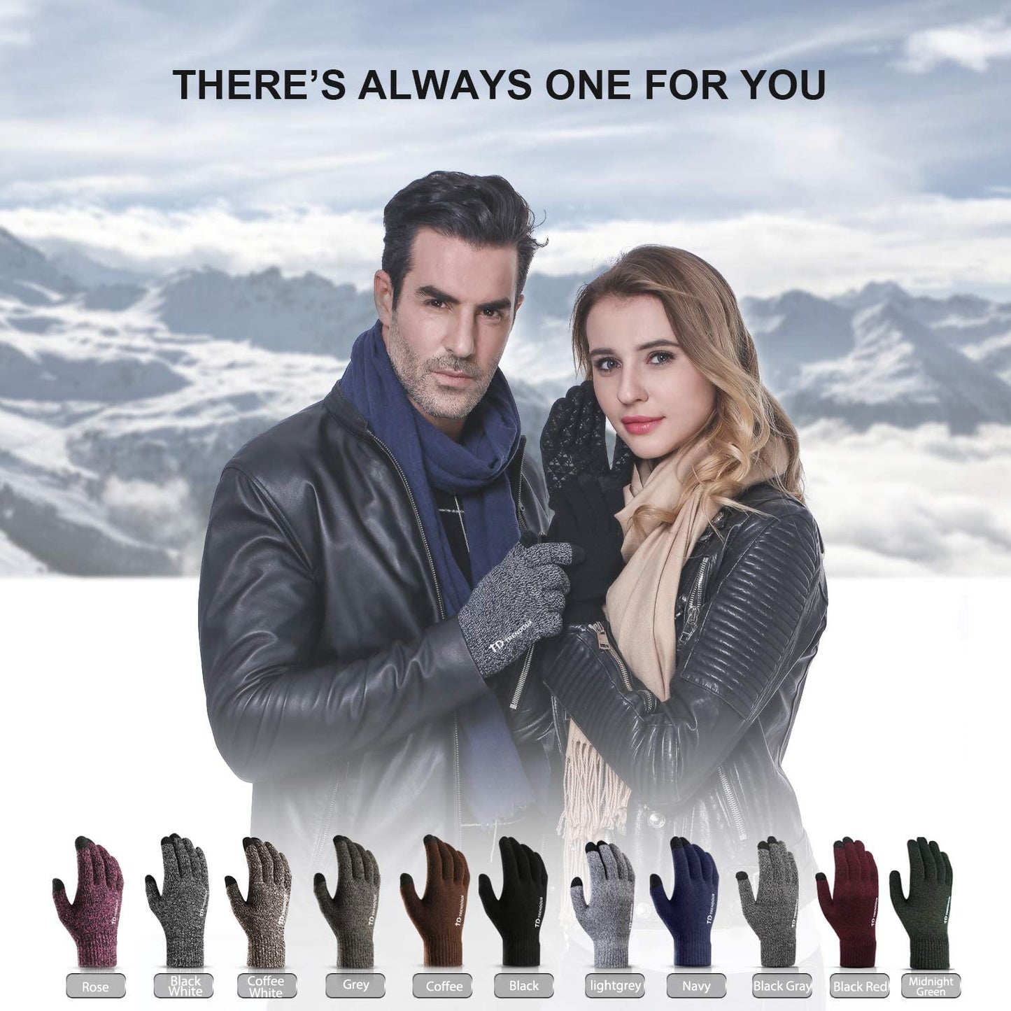 TRENDOUX Winter Gloves for Men Women - Upgraded Touch Screen Anti-Slip Silicone Gel - Elastic Cuff - Thermal Soft Knit Lining Apparel & Accessories > Clothing Accessories > Gloves & Mittens TRENDOUX