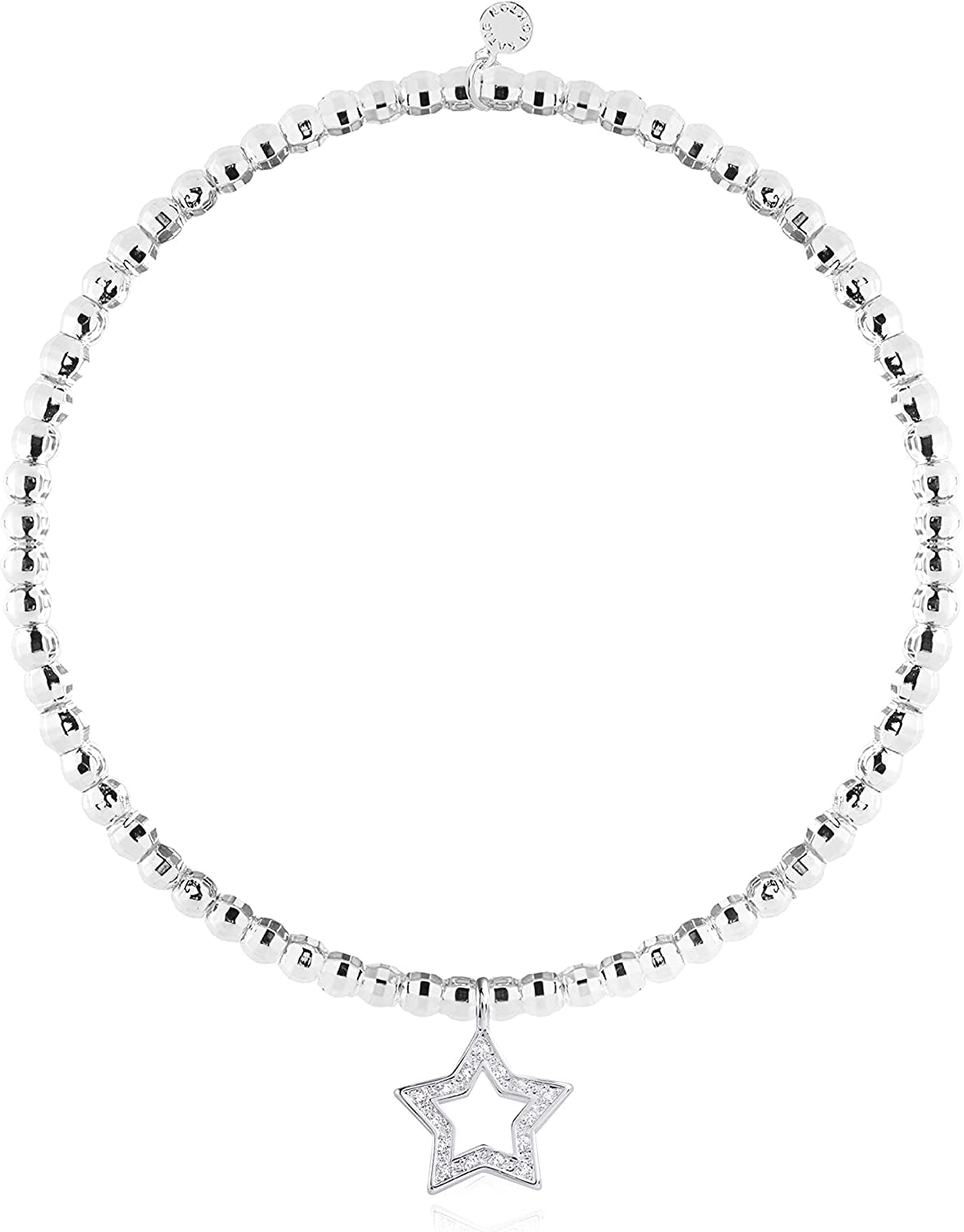 Katie Loxton a Little Family Womens Stretch Adjustable Band Fashion Faceted Charm Bracelet Apparel & Accessories > Jewelry > Bracelets Katie Loxton