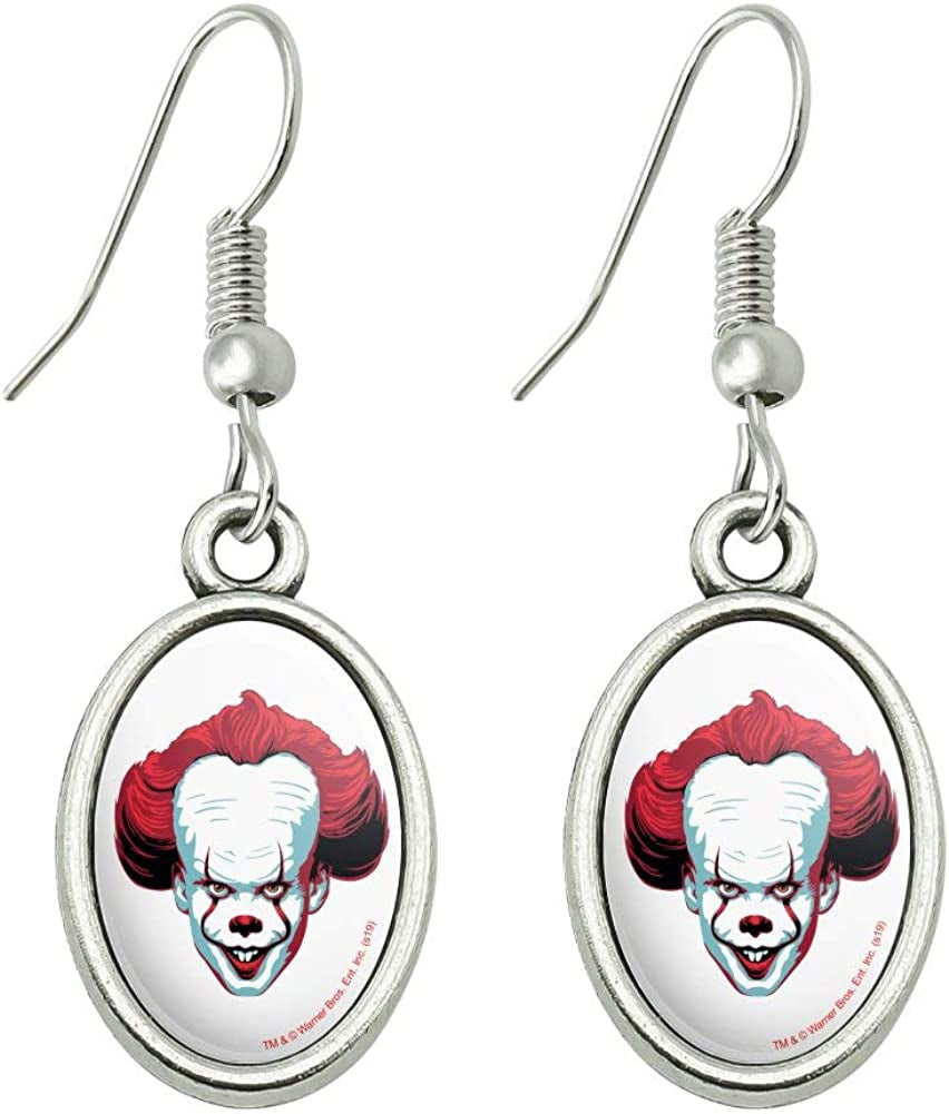GRAPHICS & MORE IT Pennywise Come Home Novelty Dangling Drop Oval Charm Earrings Apparel & Accessories > Jewelry > Earrings GRAPHICS & MORE