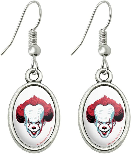GRAPHICS & MORE IT Pennywise Come Home Novelty Dangling Drop Oval Charm Earrings Apparel & Accessories > Jewelry > Earrings GRAPHICS & MORE