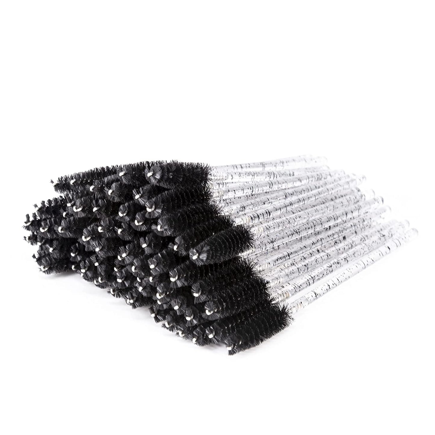 I-Laesh 100 Pcs Disposable Eyelash Brushes, Mascara Wands, Eye Lash Brush, Spoolies for Eyelash Extensions, Spoolie Eyebrow Eyeshadow Brow Makeup Supplies Kit Cleansing Glitter Applicator Tool Accessories Bristle (Crystal Pink) Health & Beauty > Personal Care > Cosmetics > Cosmetic Tools > Makeup Tools i-laesh Crystal - Black