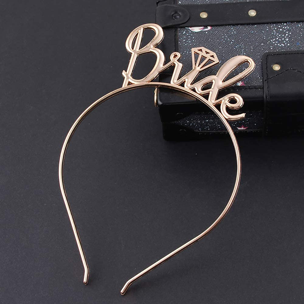 Bride to Be Set, 3Pack Bride to Be Sash & Headband Tiara & Shoulder Length Veil Bachelorette Party Supplies Bridal Shower Decoration Accessories Apparel & Accessories > Clothing Accessories > Sashes Delphinus