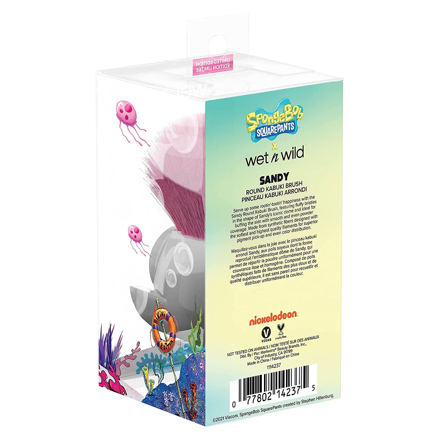 Wet N Wild 1114237, round Kabuki Brush Spongebob Squarepants Makeup Tools Cheeks round Foundation Brush, Sandy Health & Beauty > Personal Care > Cosmetics > Cosmetic Tools > Makeup Tools wet n wild
