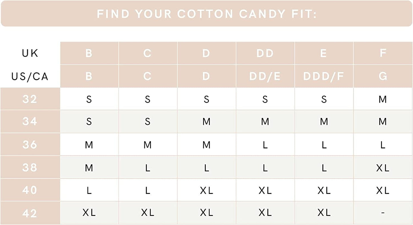 Cake Maternity Cotton Candy Wirefree Nursing Bra for Breastfeeding, Seamless Maternity Sleep Bra