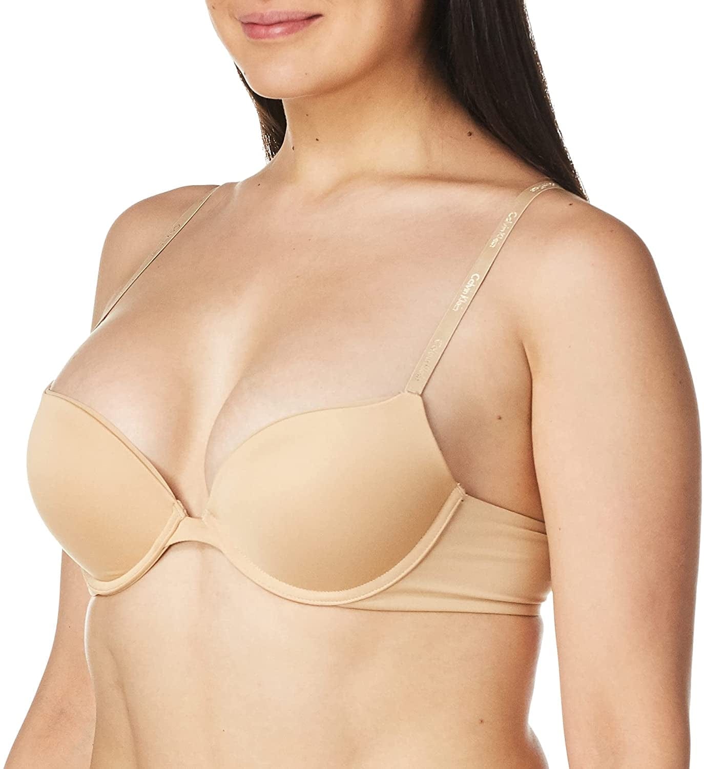 Calvin Klein Women'S Constant Push up Plunge Bra Bare / 34D