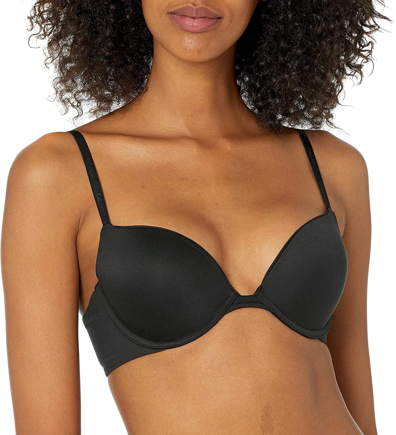 Calvin Klein Women'S Constant Push up Plunge Bra Black / 34D