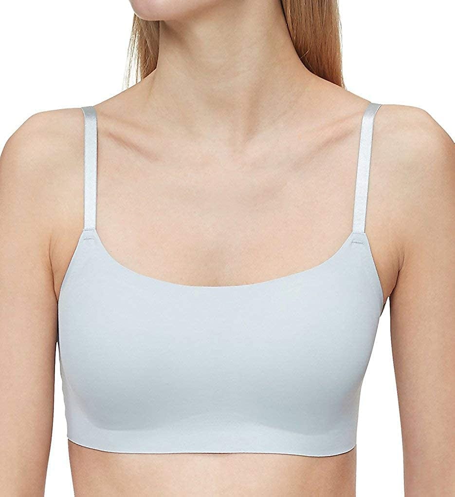 Calvin Klein Women'S Invisibles Comfort Seamless Wireless Skinny Strap Retro Bralette Bra