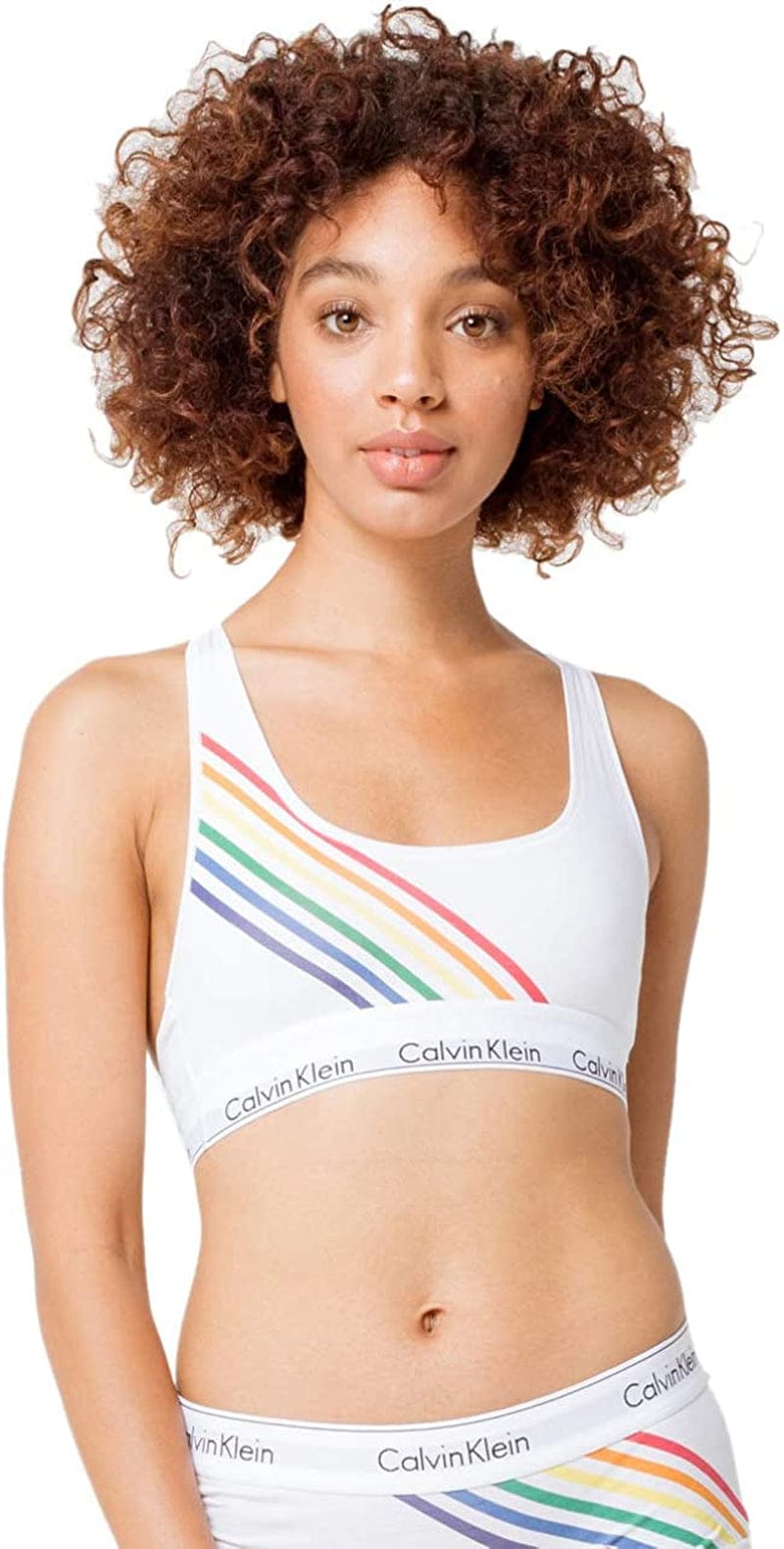 Calvin Klein Women'S Modern Cotton Bralette White Pride / Small