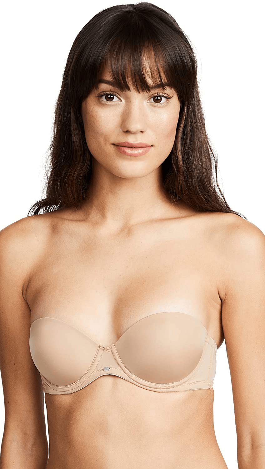 Calvin Klein Women's Naked Glamour Strapless Push Up Bra Buff / 34C